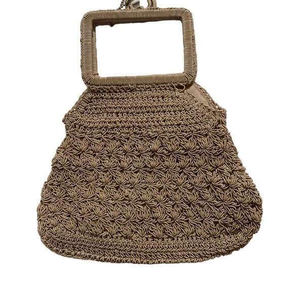 Frankie & Johnnie Handbags - Frankie & Johnnie Woven mini purse, clutch, small, beige, satchel